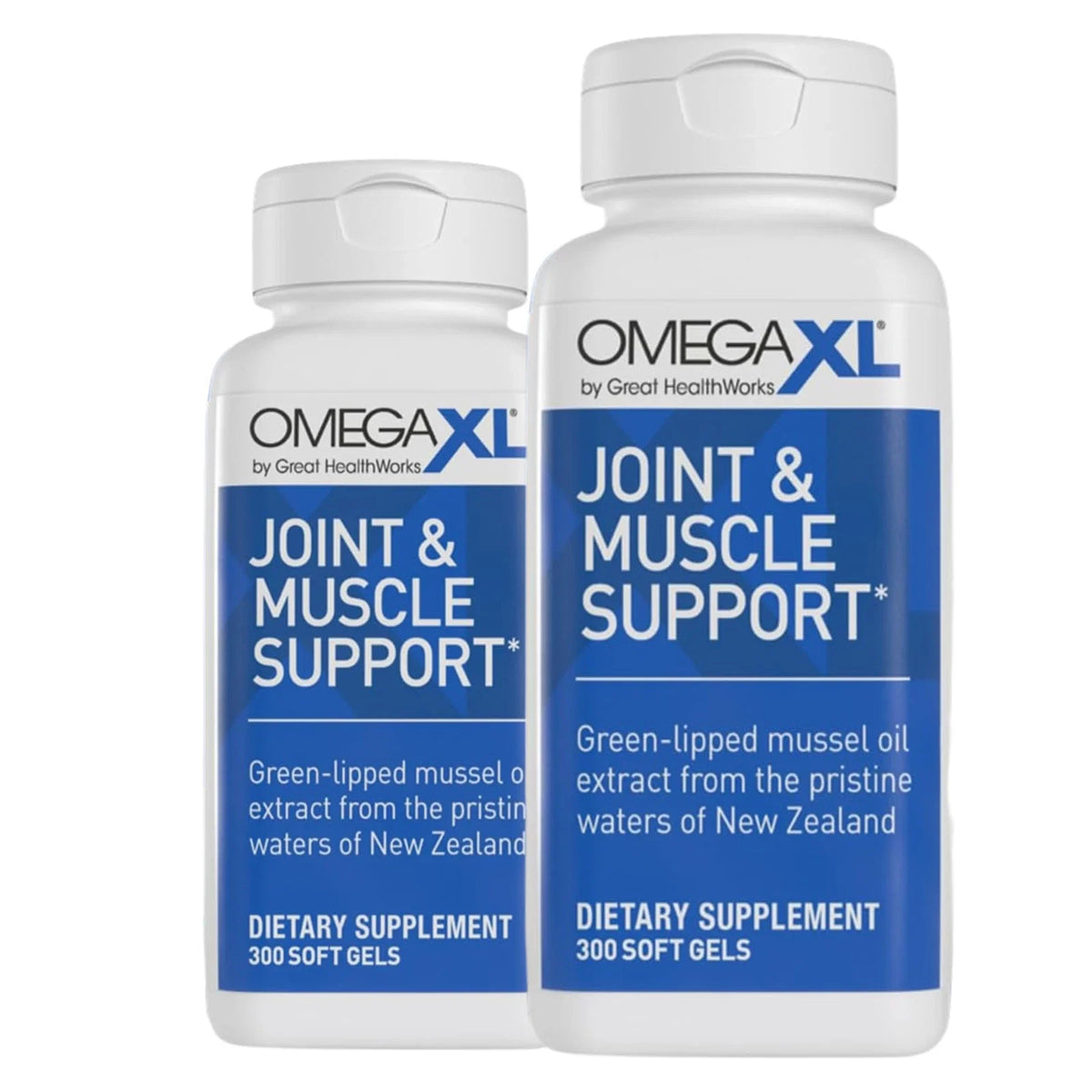 Pack of 2 OmegaXL Joint Support Supplement, for Relief - Natural Muscle Support 300 Soft